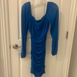 Blue cocktail dress